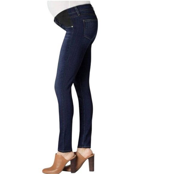 PAIGE VURDUGO BELOW THE BELLY MATERNITY JEANS - Picture 2 of 16